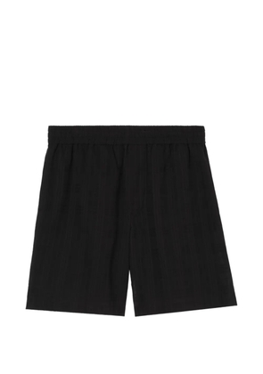 Burberry check cotton voile shorts - Black