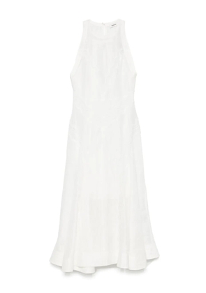 SANDRO lace-detail midi dress - White