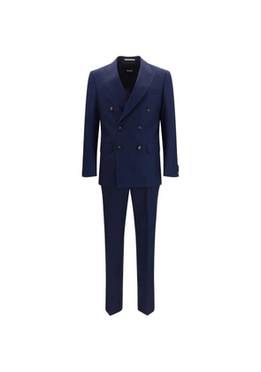 BOSS double-breasted peak-lapels suit - Blue