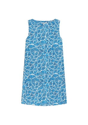 MALIPARMI bateau-neck flared dress - Blue