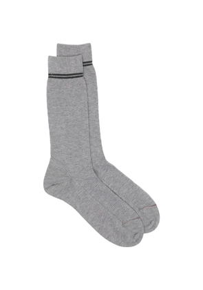 Zegna textured mid-calf socks - Grey