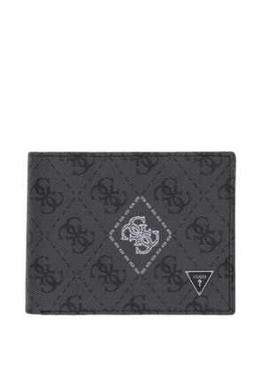 GUESS USA Milano 4G logo monogram patterned wallet - Grey