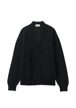 Johnstons of Elgin textured-finish V-neck cardigan - Black