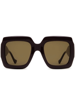 Gucci Eyewear GG oversized square-frame sunglasses - Brown