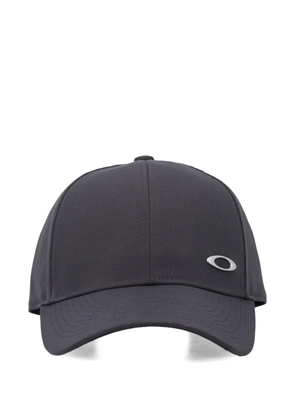 Oakley logo-plaque baseball cap - Grey