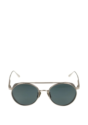 Linda Farrow Conor round-frame sunglasses - Silver