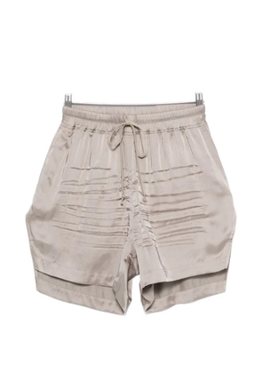 Rick Owens pleated drawstring shorts - Grey