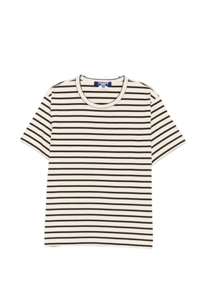 Junya Watanabe MAN horizontal-stripe T-shirt - Neutrals