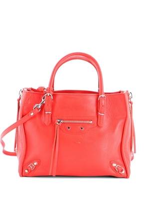 Balenciaga Pre-Owned Papier A4 Zip Around Classic Studs Bag Leather Mini tote bag - Red