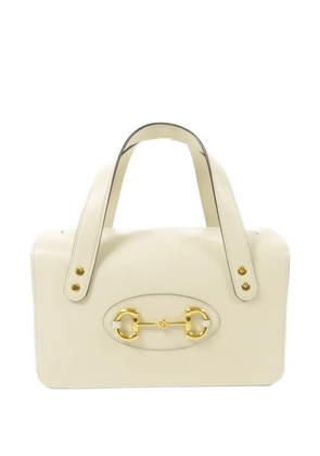 Gucci Pre-Owned 1955 Horsebit leather tote bag - Neutrals