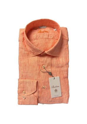 Stenströms button-front linen shirt - Orange
