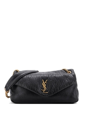 Saint Laurent Pre-Owned Calypso Flap Bag Leather Medium crossbody bag - Black