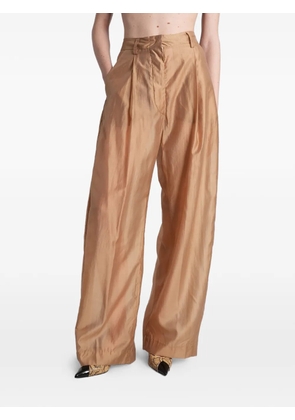 THELATEST Billie pleated palazzo trousers - Neutrals