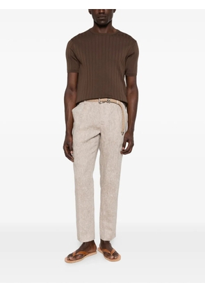 Entre Amis pleated-detail trousers - Neutrals