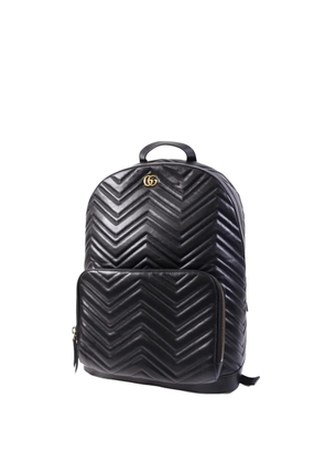 Gucci Pre-Owned GG Marmont matelassé lambskin backpack - Black