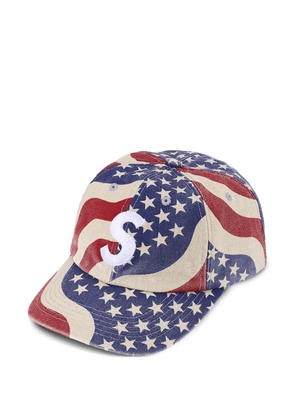 Supreme logo detail cap - Blue