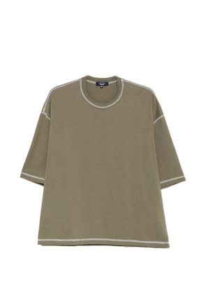 Comme des Garçons Homme contrast-stitch T-shirt - Green