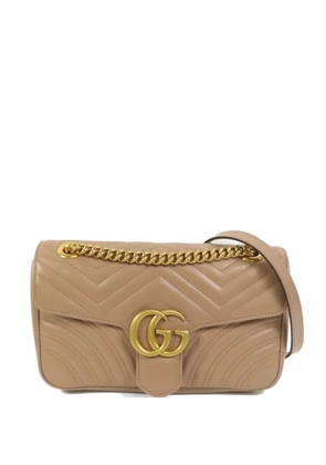 Gucci Pre-Owned GG Marmont leather shoulder bag - Neutrals