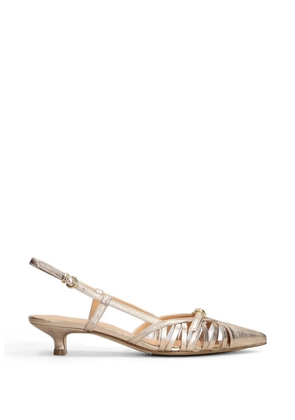 The Seller strappy pointed-toe pumps - Gold