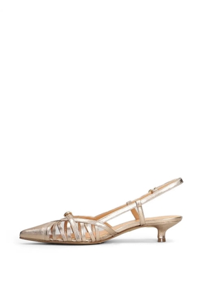 The Seller strappy pointed-toe pumps - Gold