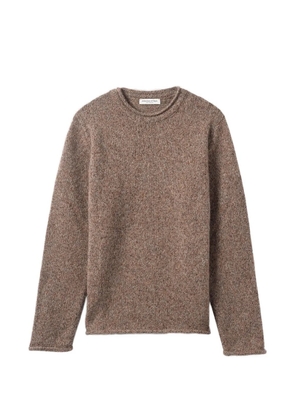 Johnstons of Elgin rolled-edge sweater - Brown