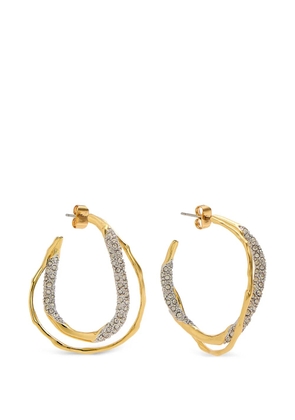 Alexis Bittar Solanales crystal-embellished organic-shaped earrings - Gold