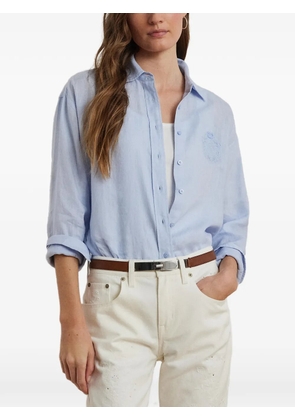 Lauren Ralph Lauren embroidered-logo shirt - Blue
