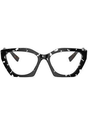 Prada Eyewear tortoiseshell-effect glasses - Black
