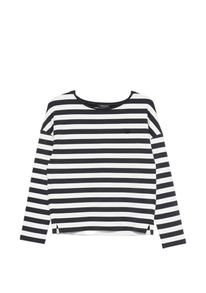 Margittes striped-pattern long-sleeve T-shirt - Blue