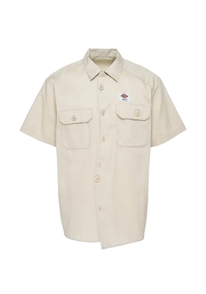 DICKIES logo-patch short-sleeve shirt - Neutrals