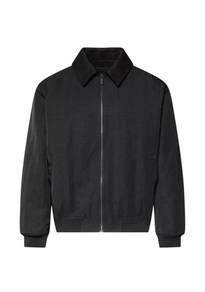 Calvin Klein logo-embroidered zip-up jacket - Black