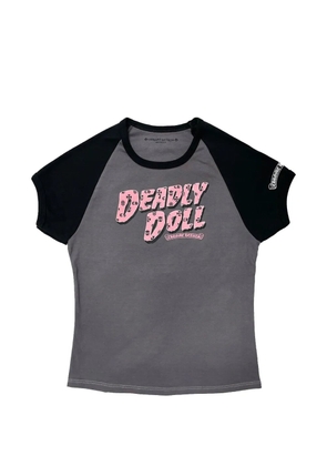 Chrome Hearts Deadly Doll cropped t-shirt - Grey