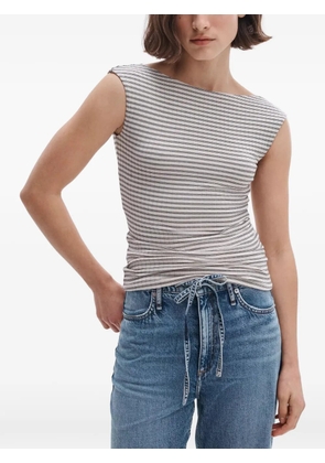 rag & bone Luca stripe-rib T-shirt - White