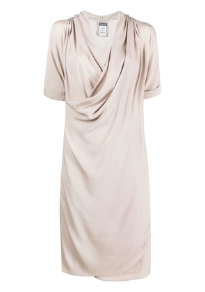 Kristensen Du Nord draped midi dress - Neutrals