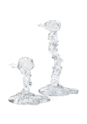 POLSPOTTEN Drip glass candle holder (25cm) - Neutrals