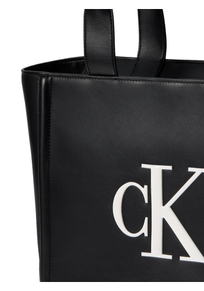 Calvin Klein embossed-logo tote bag - Black