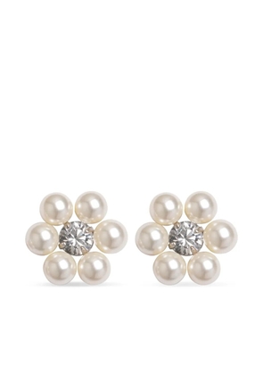 Jennifer Behr Zaya stud earrings - White