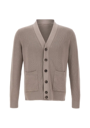 Filippo De Laurentiis V-neck cotton cardigan - Grey