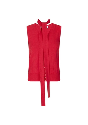 La Piscine knitted vest - Red