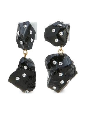 Marni rhinestone-embellished drop earrings - Gold