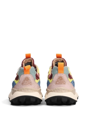 FLOWER MOUNTAIN panelled suede-trim sneakers - Neutrals