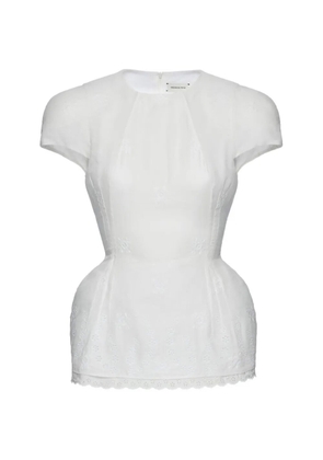 Magda Butrym broderie-anglaise top - White