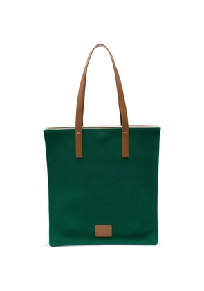 Paul Smith Concertina leather-trim tote bag - Green