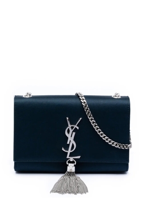Saint Laurent Pre-Owned 2017 Small Satin Monogram Kate Tassel crossbody bag - Blue