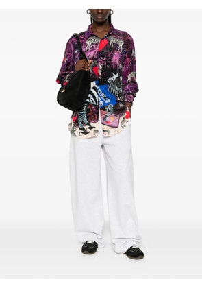 The Artistylist zebra-print heart-detail shirt - Purple