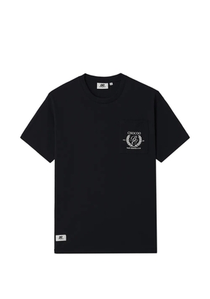 CHOCOOLATE embroidered patch-pocket T-shirt - Black