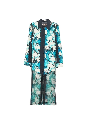Jean Paul Gaultier Pre-Owned 2000s floral-print midi dress - Blue
