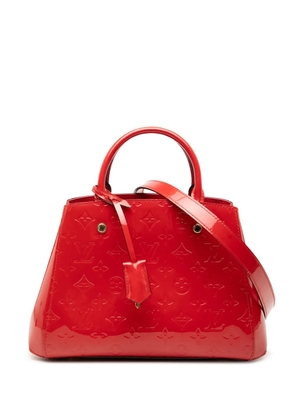 Louis Vuitton Pre-Owned 2015 Monogram Vernis Montaigne BB satchel - Red
