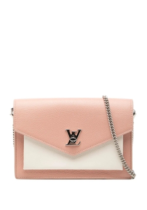 Louis Vuitton Pre-Owned 2019 Bicolor Leather MyLockMe Chain Pochette crossbody bag - Pink
