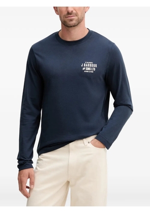 Barbour logo-print long-sleeve T-shirt - Blue